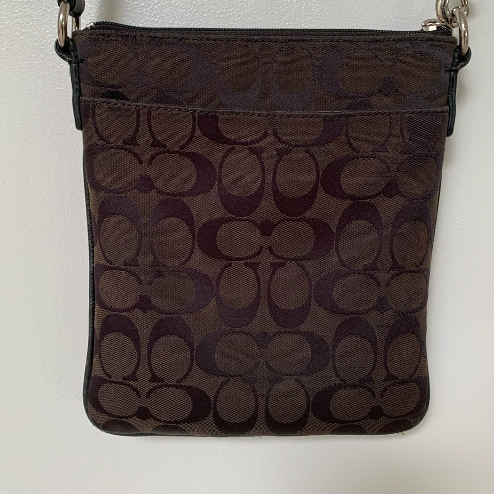 Coach Black Signature Crossbody Purse - Picture 2 of 6